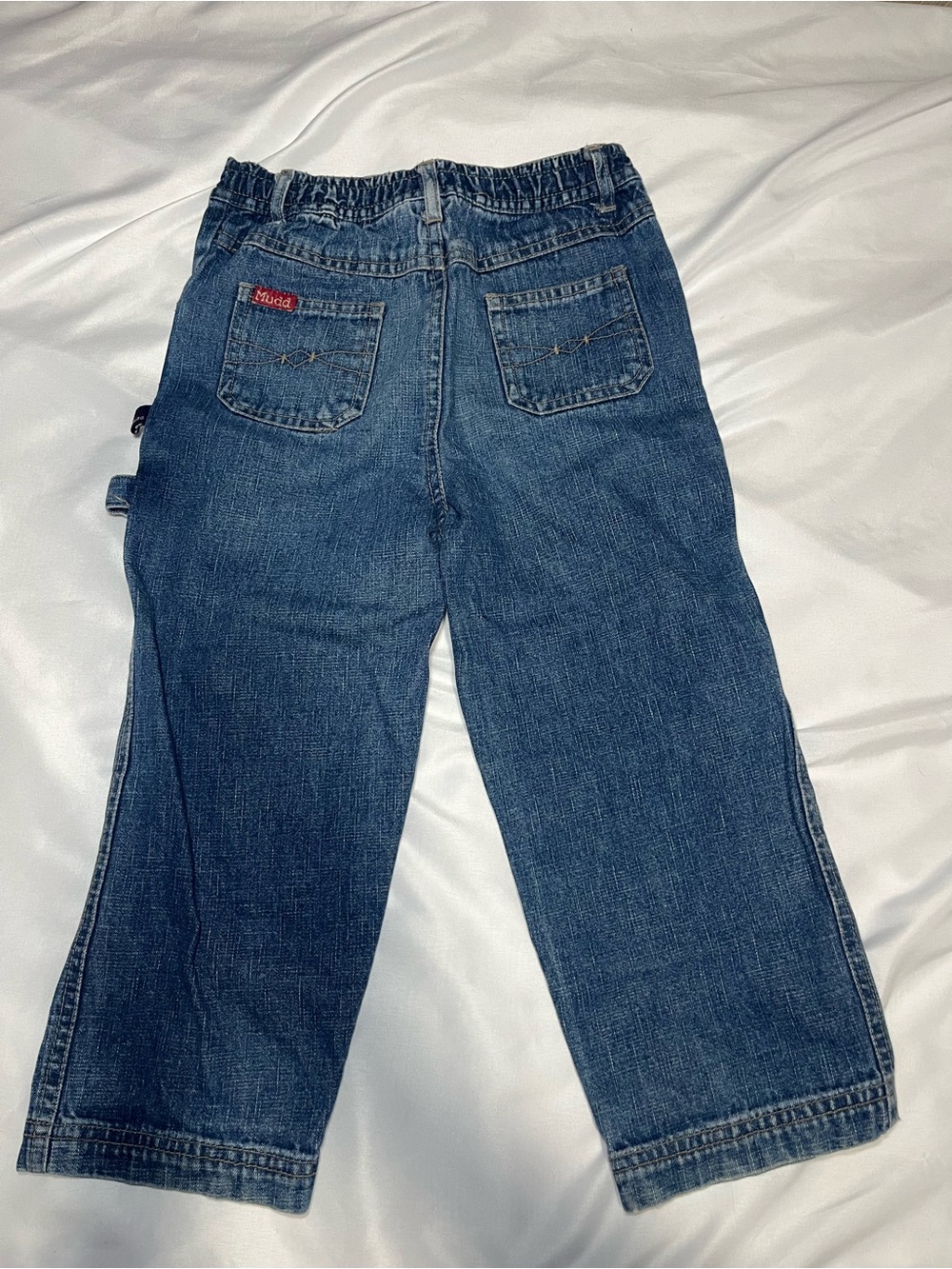 Vintage Mudd Denim Jeans Toddler 4T Y2K Built Tough Patch